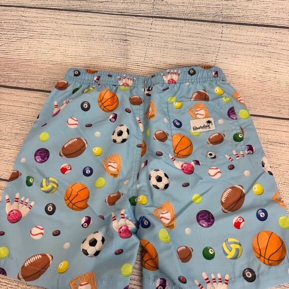 Boardies Boy's Blue Sport Theme Printed Swim Trunks Size 9/10 - Picture 8 of 8